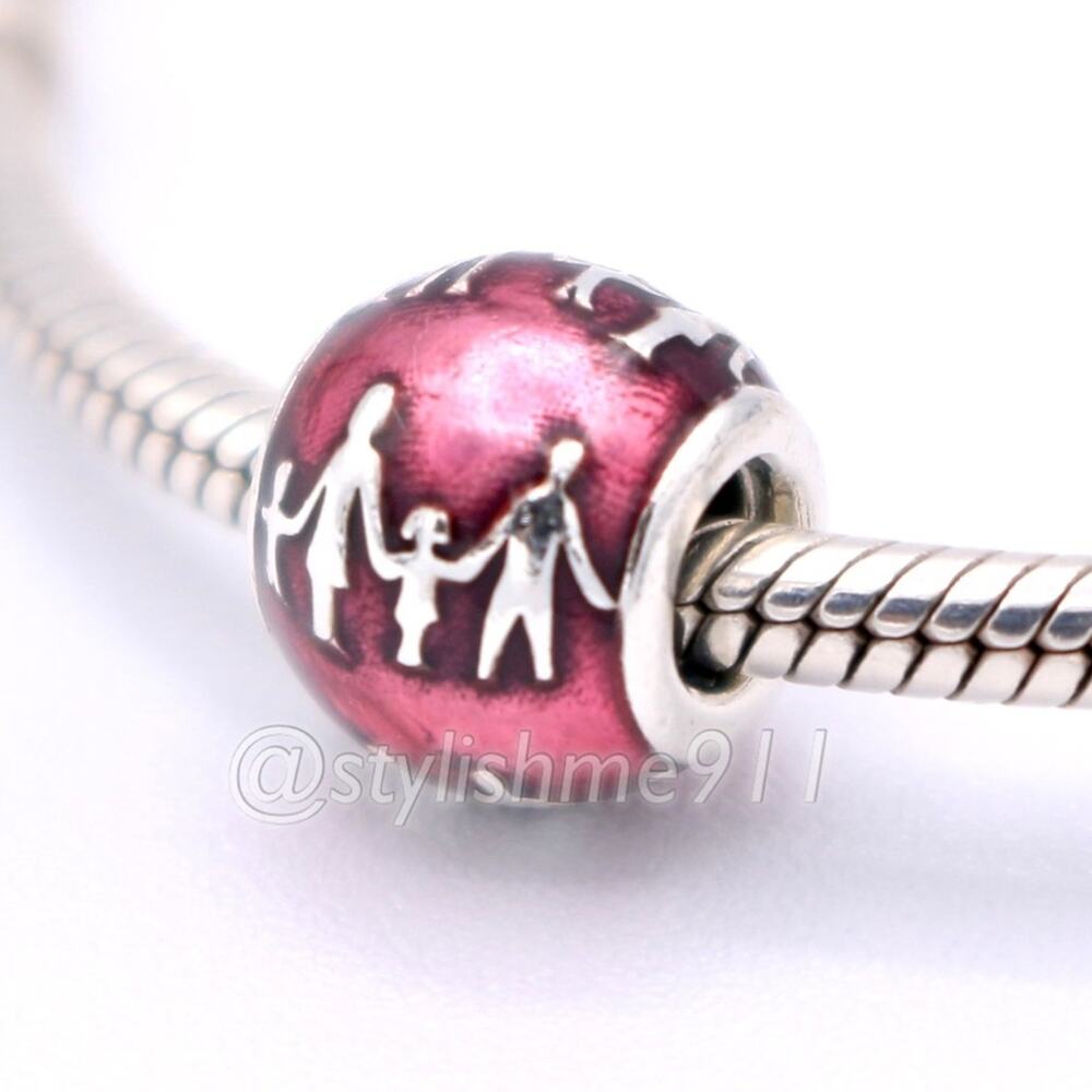 Authentic PANDORA Family Silhouettes Charm with Violet Enamel - 791399EN62 - Picture 2 of 10